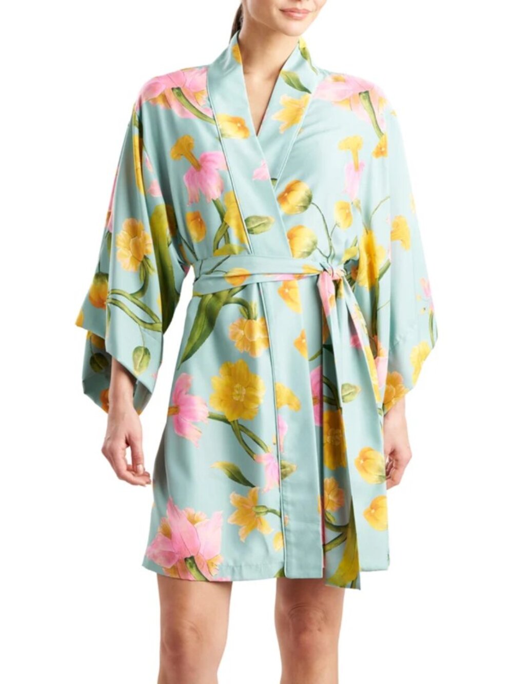 Natori Solene Matte Charmeuse Wrap Multi